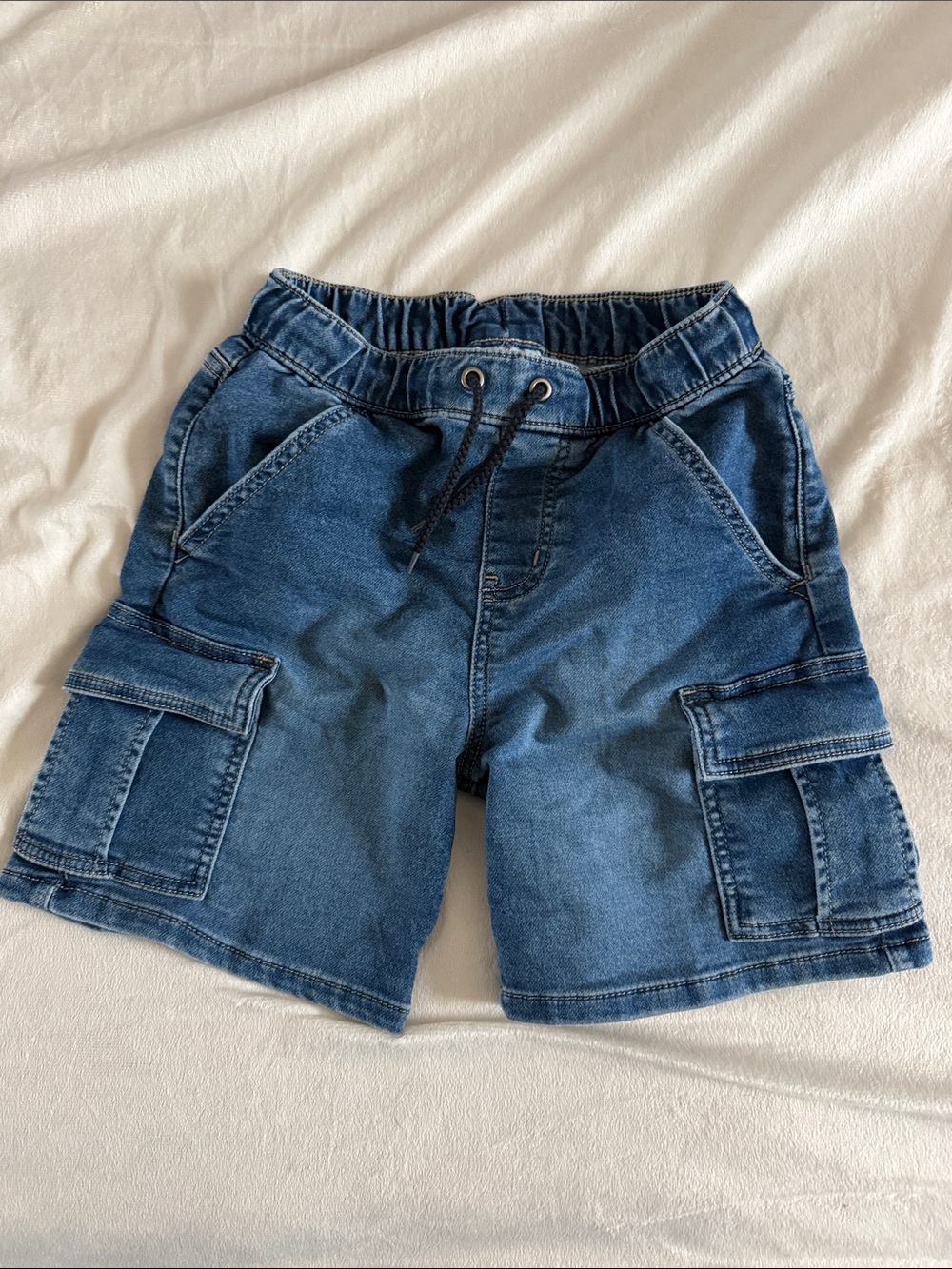 Cat & Jack Dark Blue Denim Cargo Shorts
